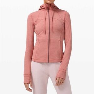 Lululemon Hooded Define Jacket *Nulu Heathered Brier Rose size 10